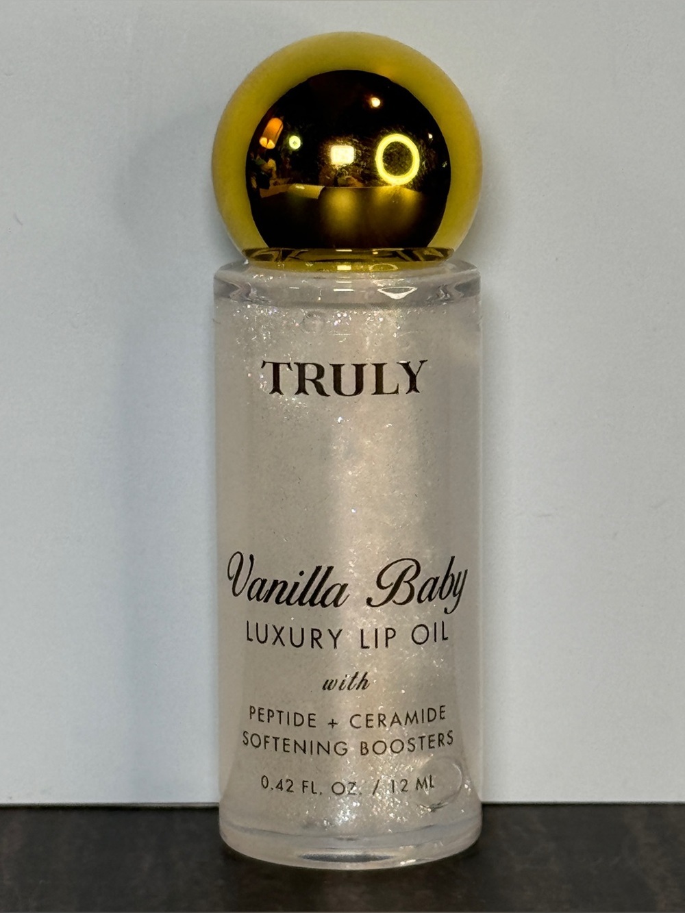 Truly Luxury Plumping Peptide Lip Oil (Vanilla Baby) New 12 ml / 0.42 fl oz
